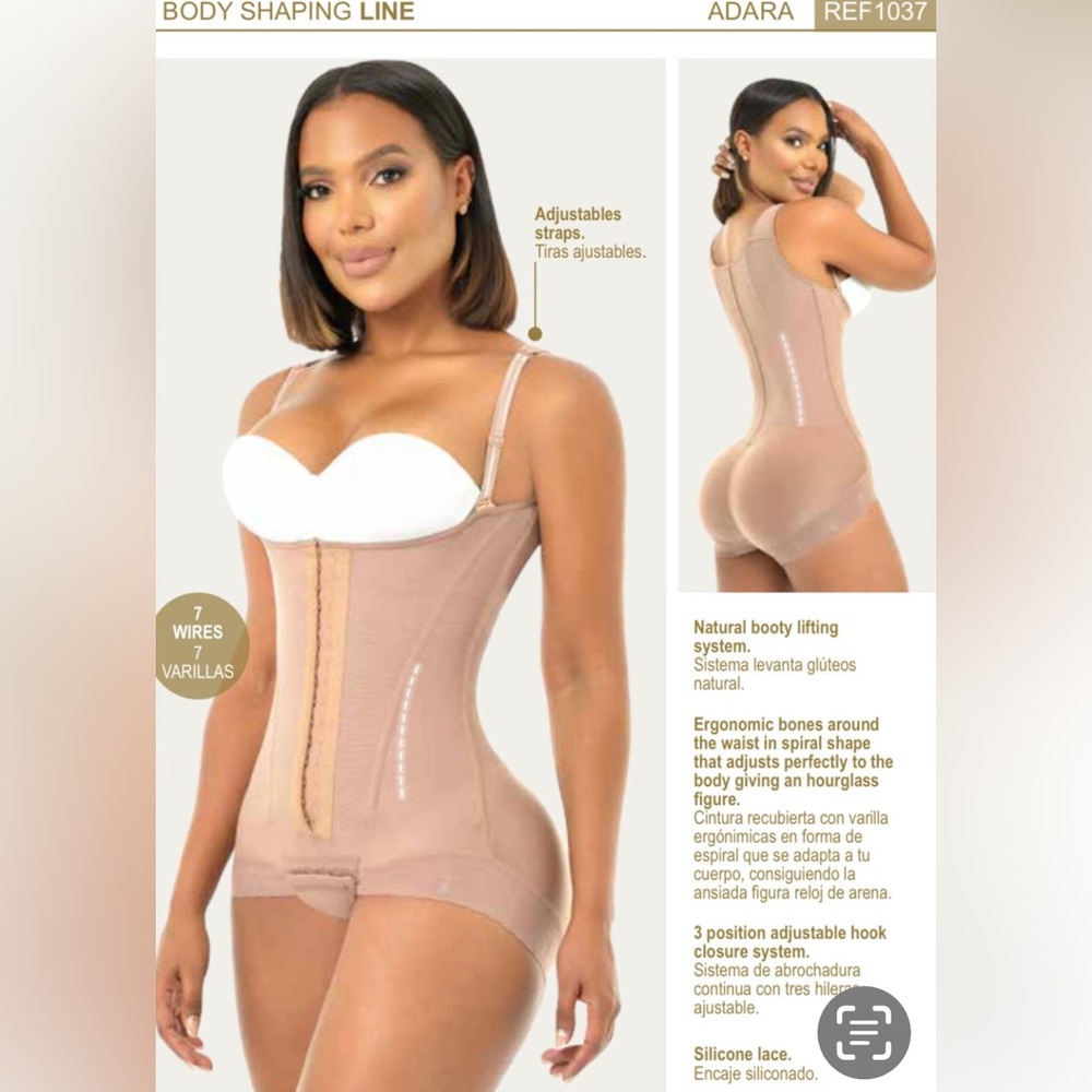 Women's Body Shaping Line Shapewear - Tan